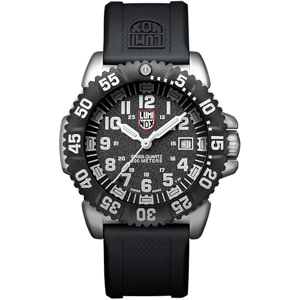 【新品】PACIFIC DIVER 3120 SERIES BLACK Luminox Pacific Diver 3120 Series Black|White 20 ATM 44mm